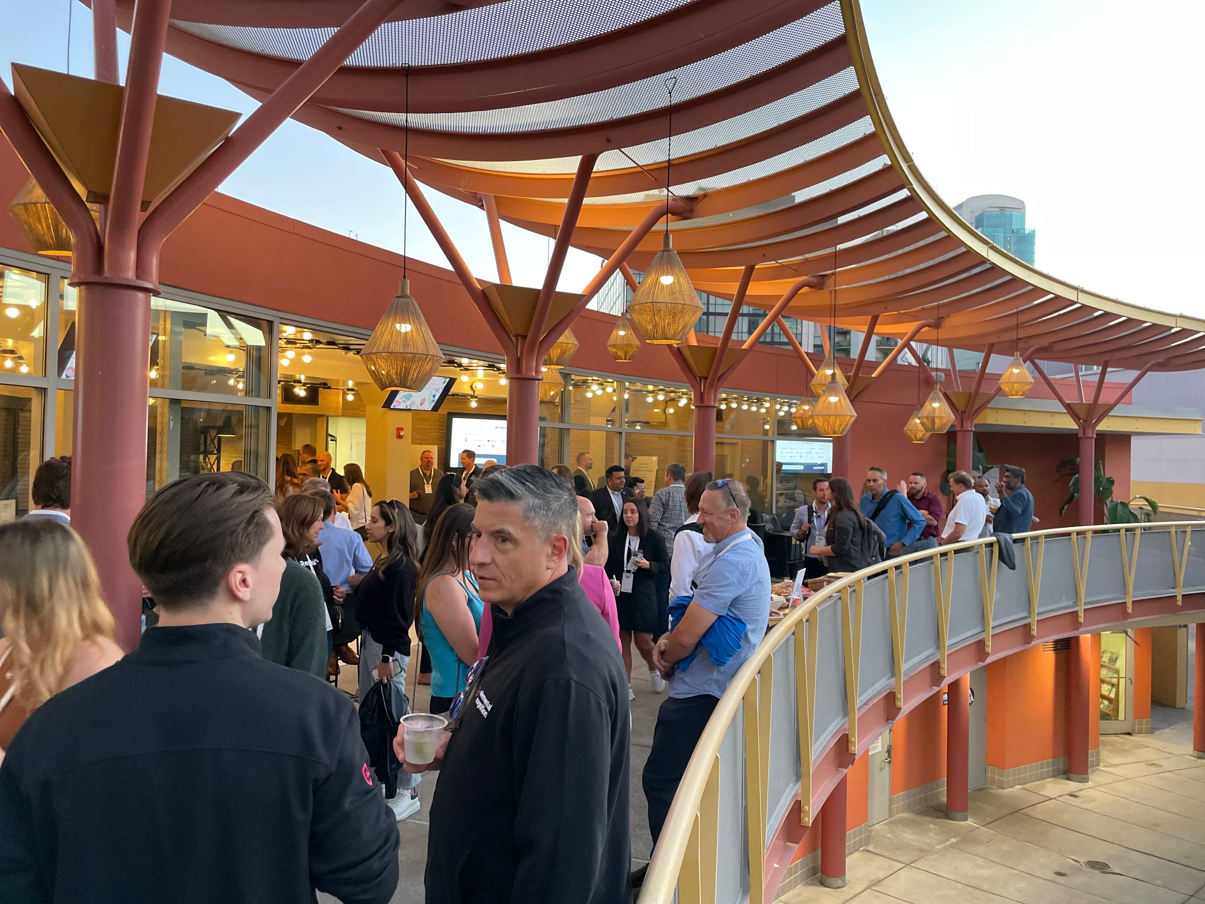 Local hospitality team hosting guests on The Veranda terrace