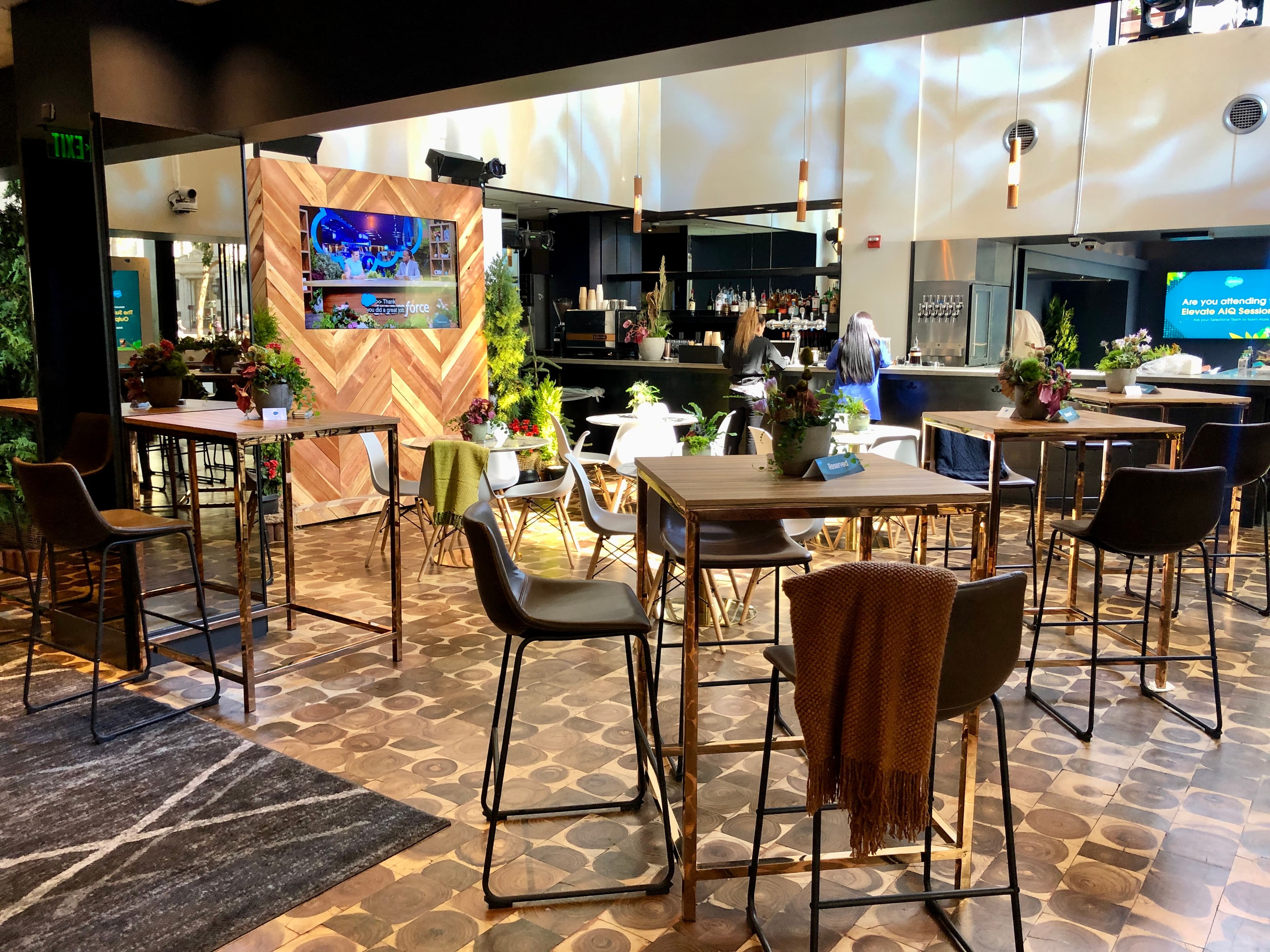 Local hospitality and service team supporting an event at 1 Yerba Buena